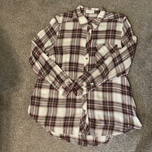 NWOT Plaid Tunic